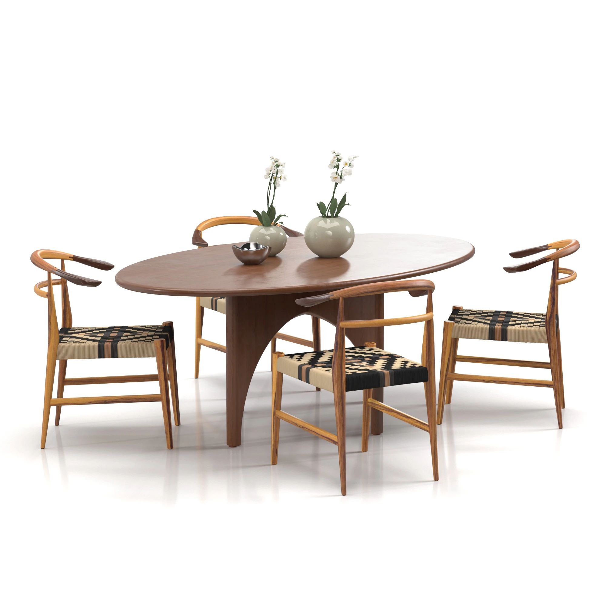 Dining set 03 3D Model_04